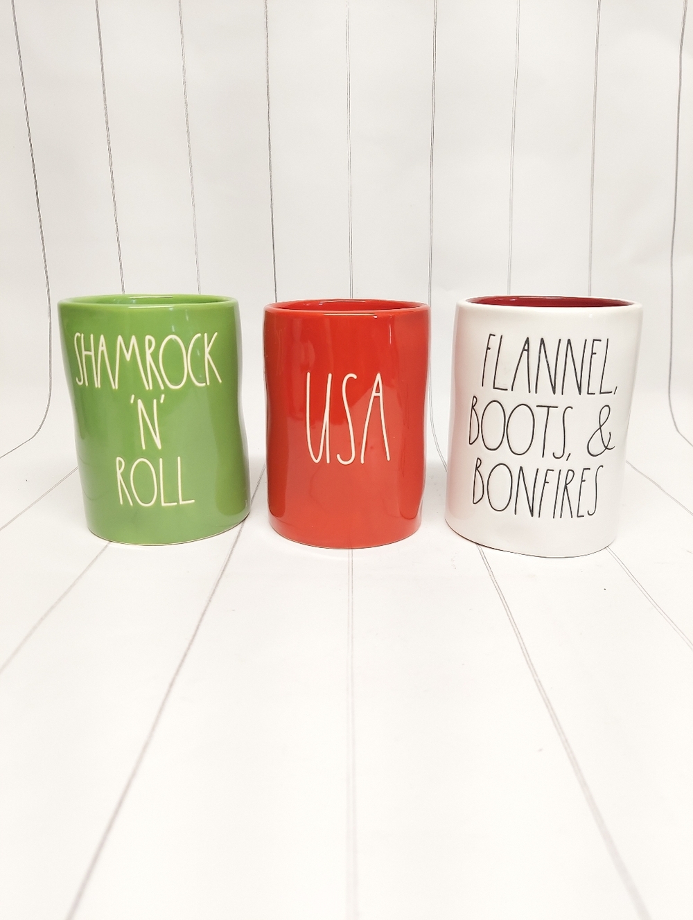 Rae Dunn Ceramic Seasonal Candle Mugs - Nwt